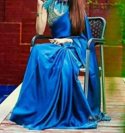 Sky Bullu Japanese 12 Hand Soft Silk Saree02